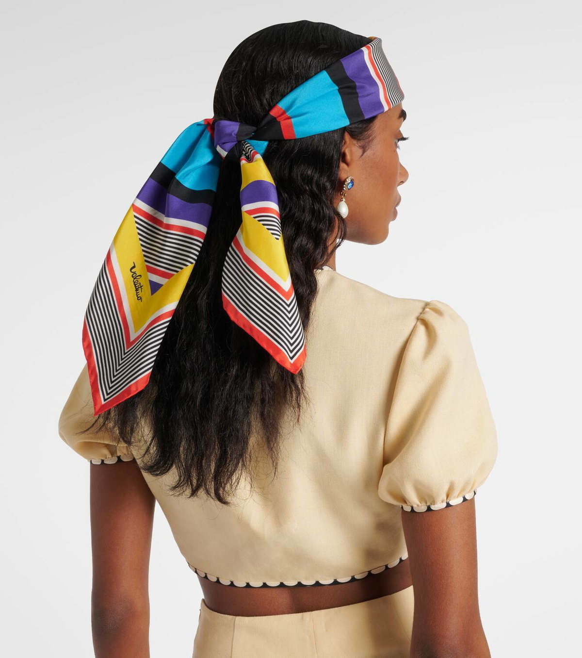 Valentino Escape printed silk headband
