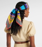 Valentino Escape printed silk headband