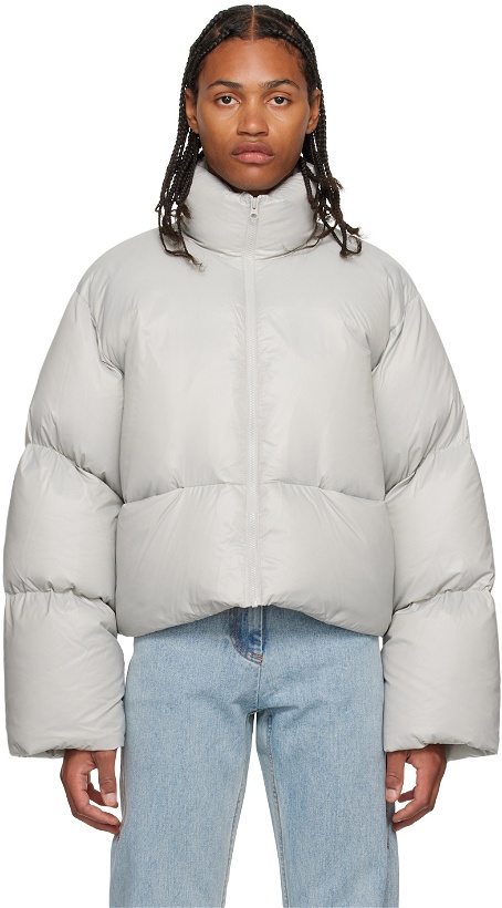 Photo: LOW CLASSIC Gray Volume Down Jacket