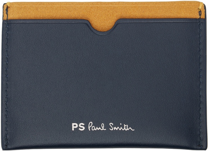 Photo: PS by Paul Smith Navy Embossed Card Holder