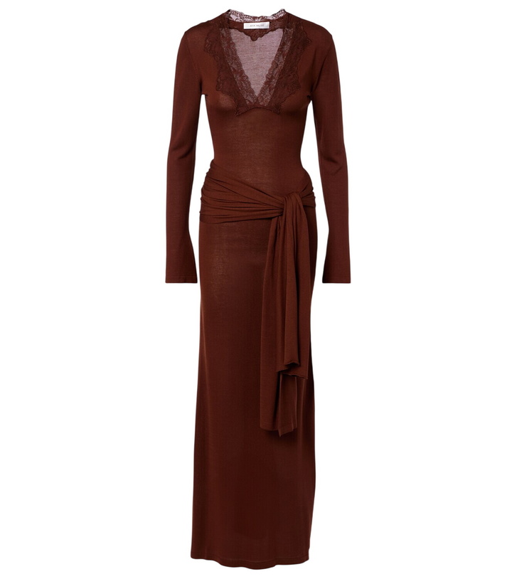Photo: Aya Muse Lace-trimmed maxi dress
