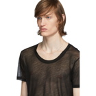 Saint Laurent Black Transparent T-Shirt