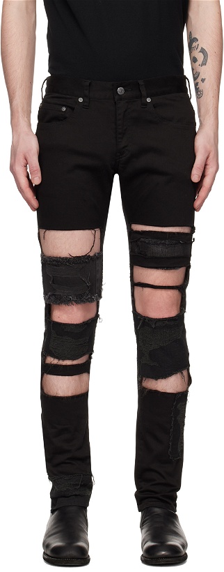 Photo: Undercover Black Distressed Jeans