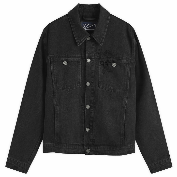 Photo: RASSVET Men's Lined Denim Jacket in Black