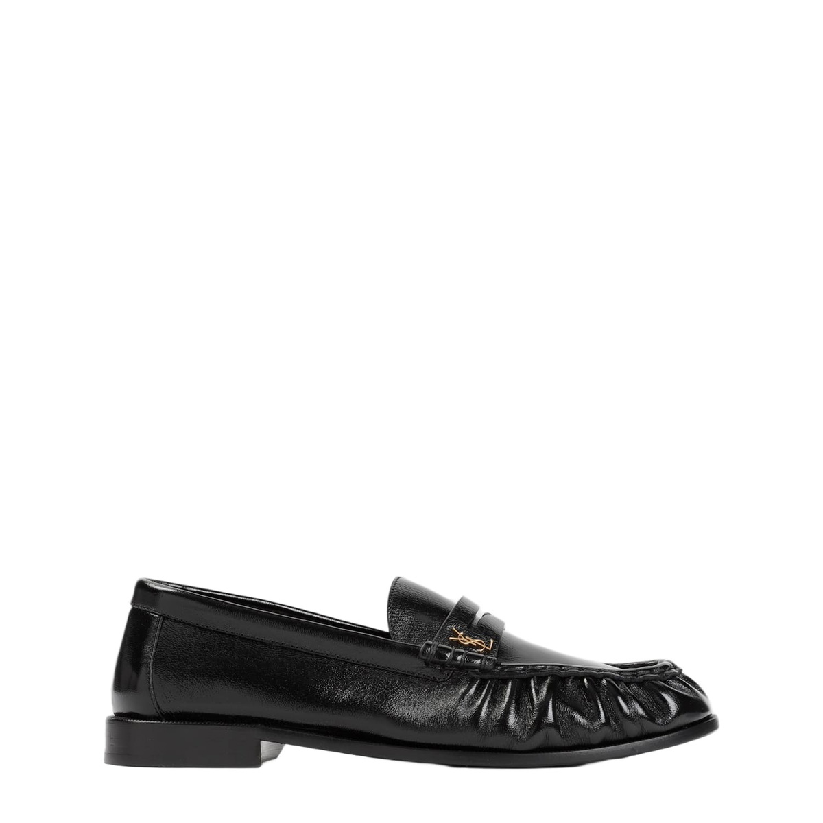 Saint Laurent Men's YSL Logo Loafer in Black Saint Laurent