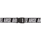 Aries Black Logo Webbing Belt