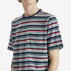 Pop Trading Company Men's Striped Pocket T-Shirt in Multicolour