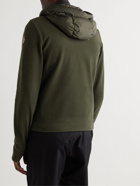 Moncler Grenoble - Quilted Fleece Hooded Down Ski Jacket - Green