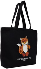 Maison Kitsuné Black All-Right Fox Classic Tote