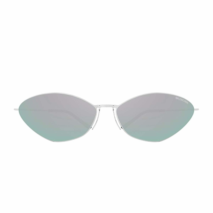 Photo: Balenciaga Eyewear Balenciaga Bb0350s Linea Extreme 004 Silver Sunglasses