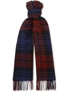 Rubinacci - Fringed Checked Cashmere Scarf