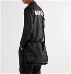 AFFIX - Visibility Reflective Embroidered Nylon Messenger Bag - Black
