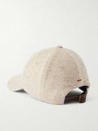 Brunello Cucinelli - Logo-Embroidered Wool and Cashmere-Blend Baseball Cap - Neutrals