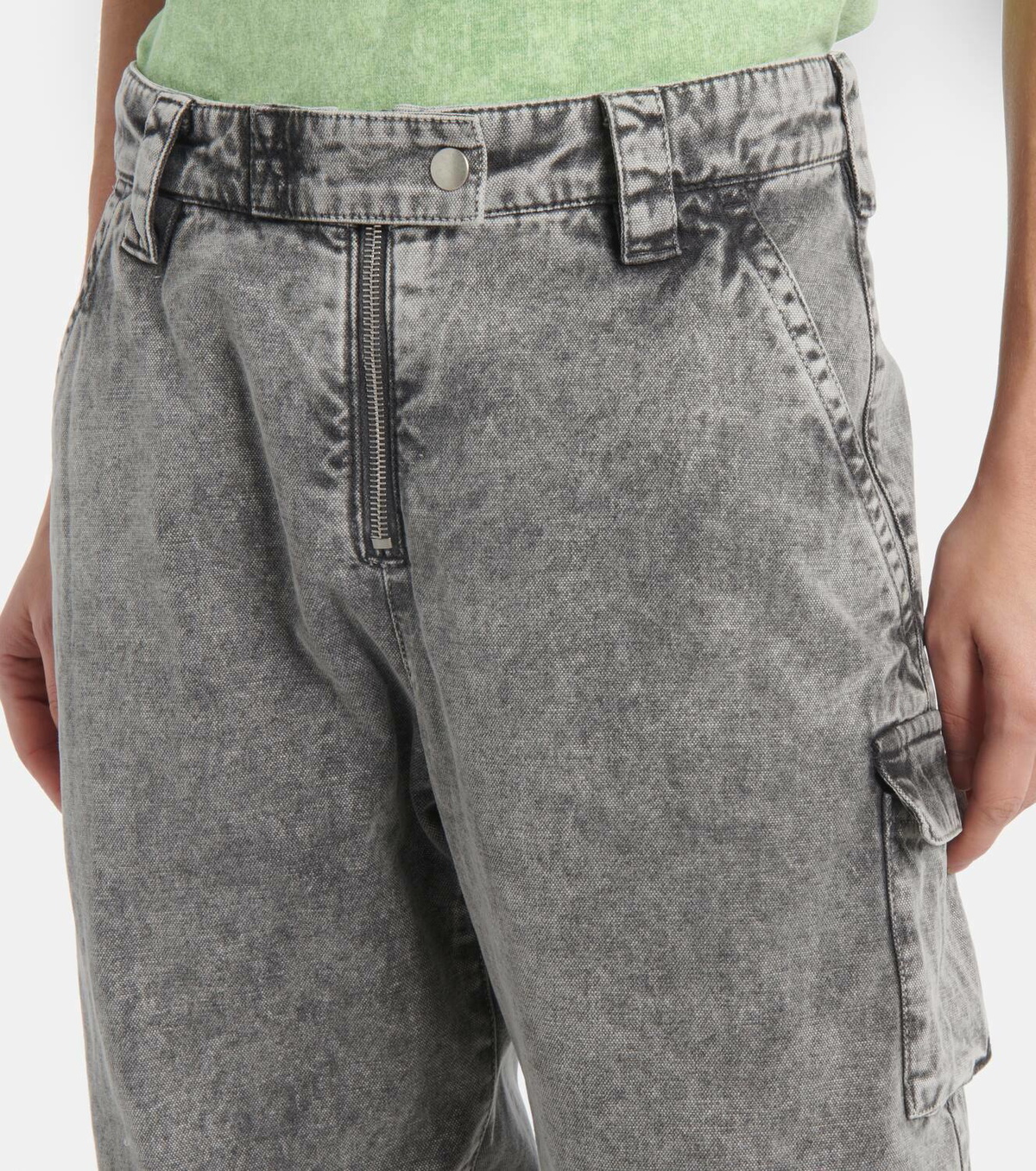 Acne Studios Mid-rise cotton canvas cargo pants
