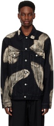 Yohji Yamamoto Black Washed Denim Jacket