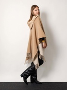 Fendi Poncho Beige Womens Cape