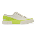 both Off-White and Yellow Pro-Tec Back Strap Sneakers