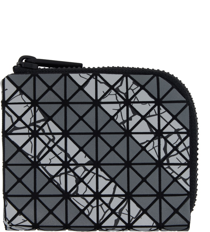 Photo: BAO BAO ISSEY MIYAKE Gray Autobahn Clam Wallet