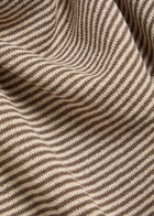 Raith Antonio Striped Knit Polo Shirt Brown