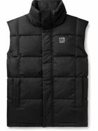 66 North - Dyngja Logo-Embroidered Quilted Recycled-Shell Down Gilet - Black