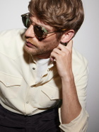Garrett Leight California Optical - Ocampo Round-Frame Metal Sunglasses