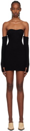 Reformation Black Danielle Mini Dress