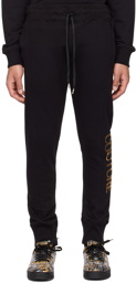 Versace Jeans Couture Black Bonded Lounge Pants