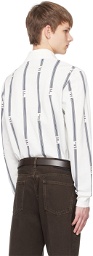 Ferragamo Off-White College Stripes Polo