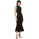 Edit Black Split Peplum Skirt