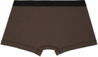 TOM FORD Brown Jacquard Boxers