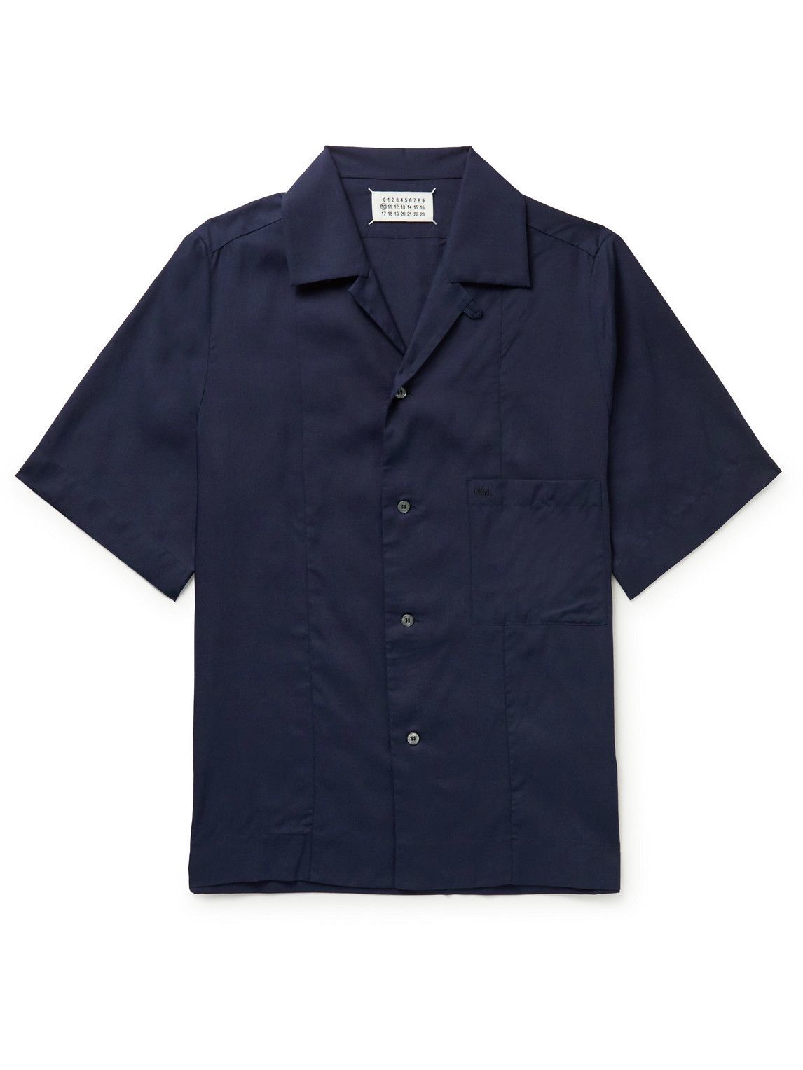 Maison Margiela - Camp-Collar Woven Shirt - Blue Maison Margiela