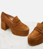 Gianvito Rossi Jenna suede loafer pumps