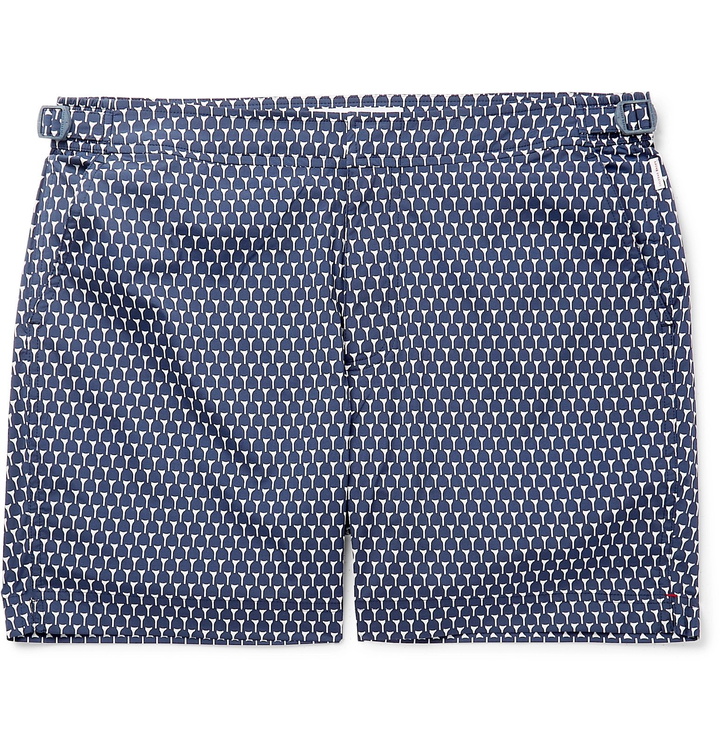 Photo: Orlebar Brown - Bulldog Mid-Length Printed Swim Shorts - Blue