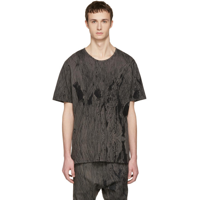 Nude:mm Grey Printed T-Shirt