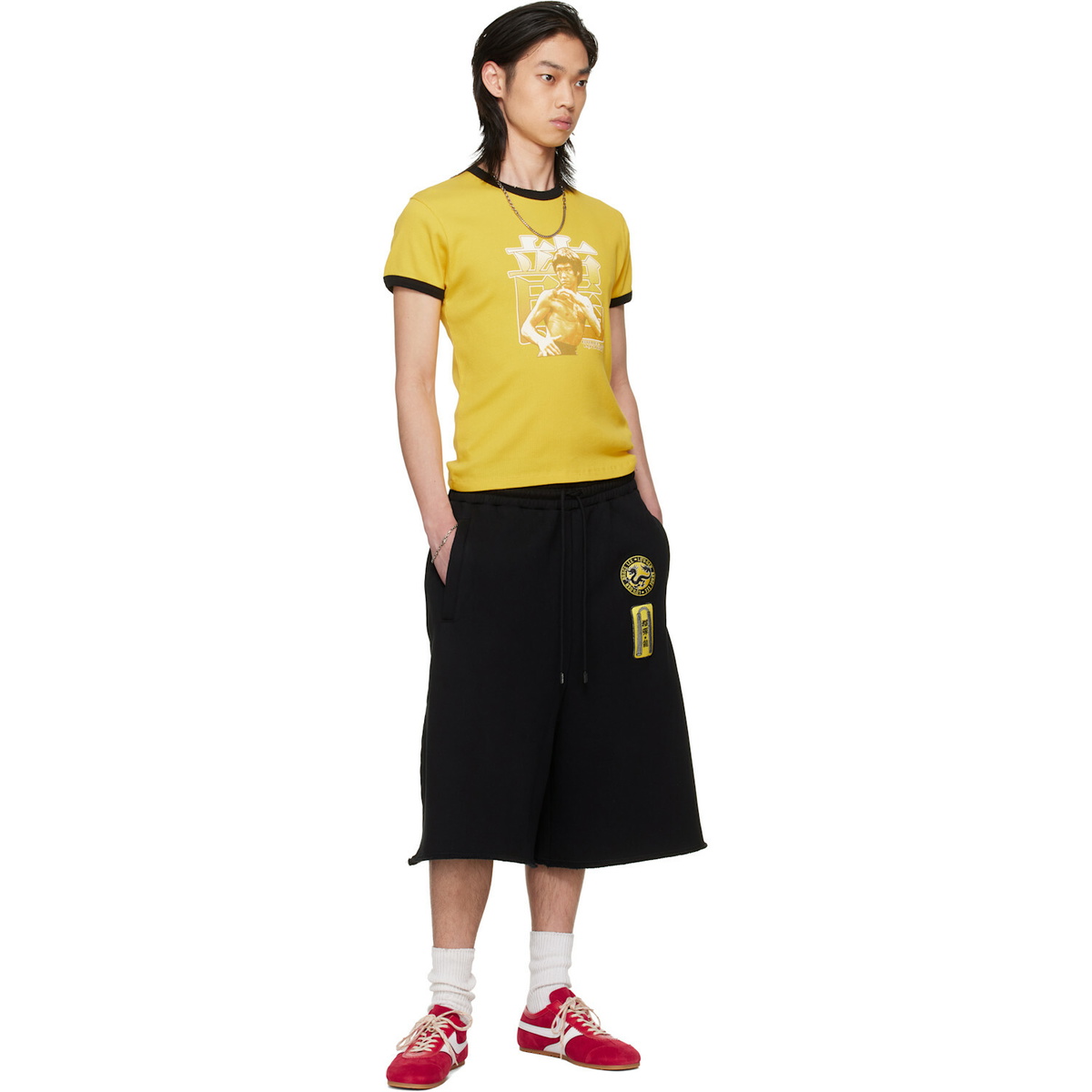 LU'U DAN BRUCE LEE x LỰU ĐẠN Yellow Ringer T-shirt