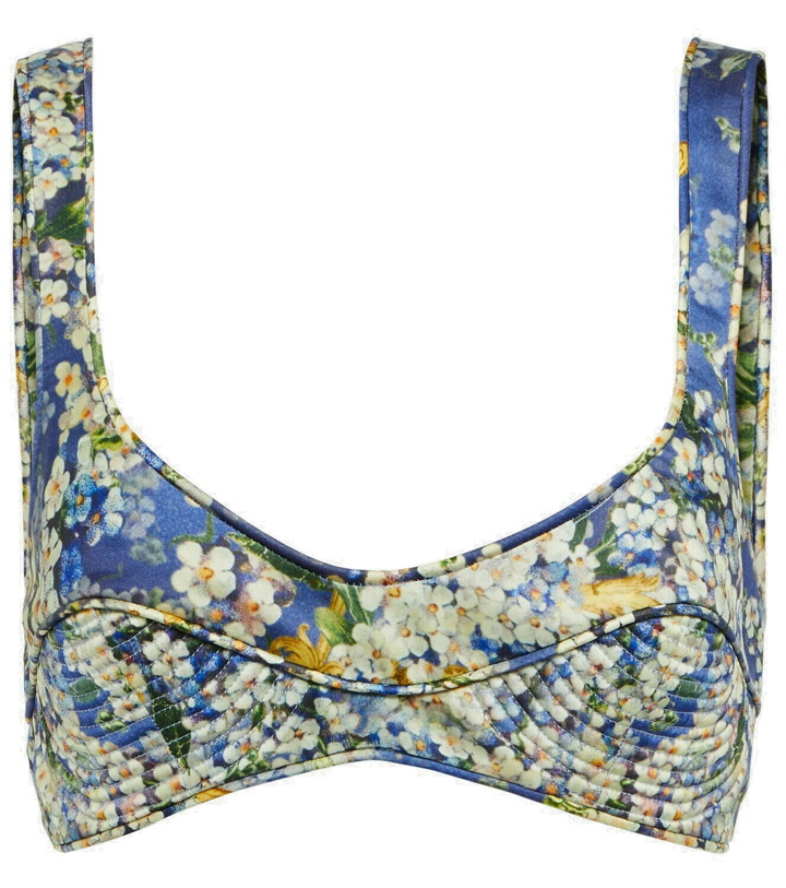 Photo: Zimmermann - Tama floral silk satin bra top