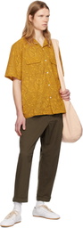 Pilgrim Surf + Supply Yellow Sam Paisley Short Sleeve Shirt