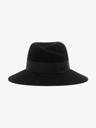 Maison Michel Black Virginie Fedora Hat
