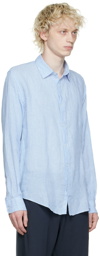 Sunspel Blue Striped Shirt