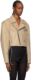 Magda Butrym Beige 12 Leather Jacket