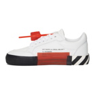 Off-White White and Black Vulcanized Low Sneakers