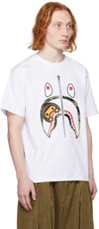 BAPE White 1st Camo Milo Shark T-Shirt