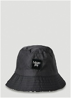Logo Patch Bucket Hat in Black