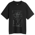 Rick Owens Men's Celestial Brad T-Shirt in Black