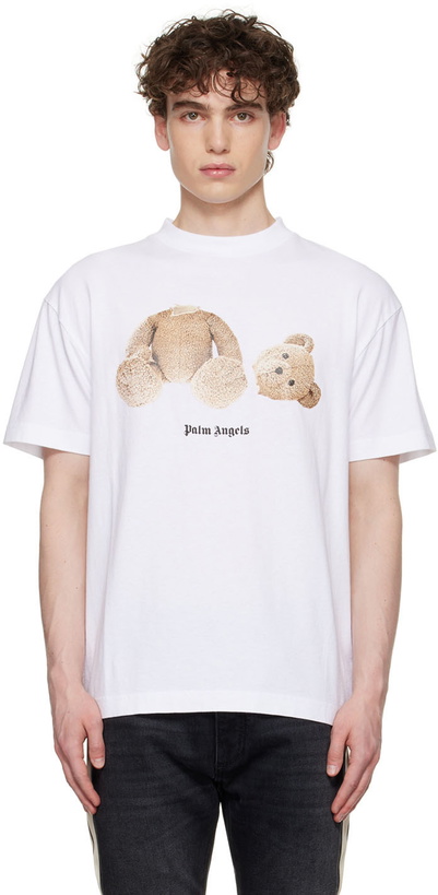 Photo: Palm Angels White Bear T-Shirt