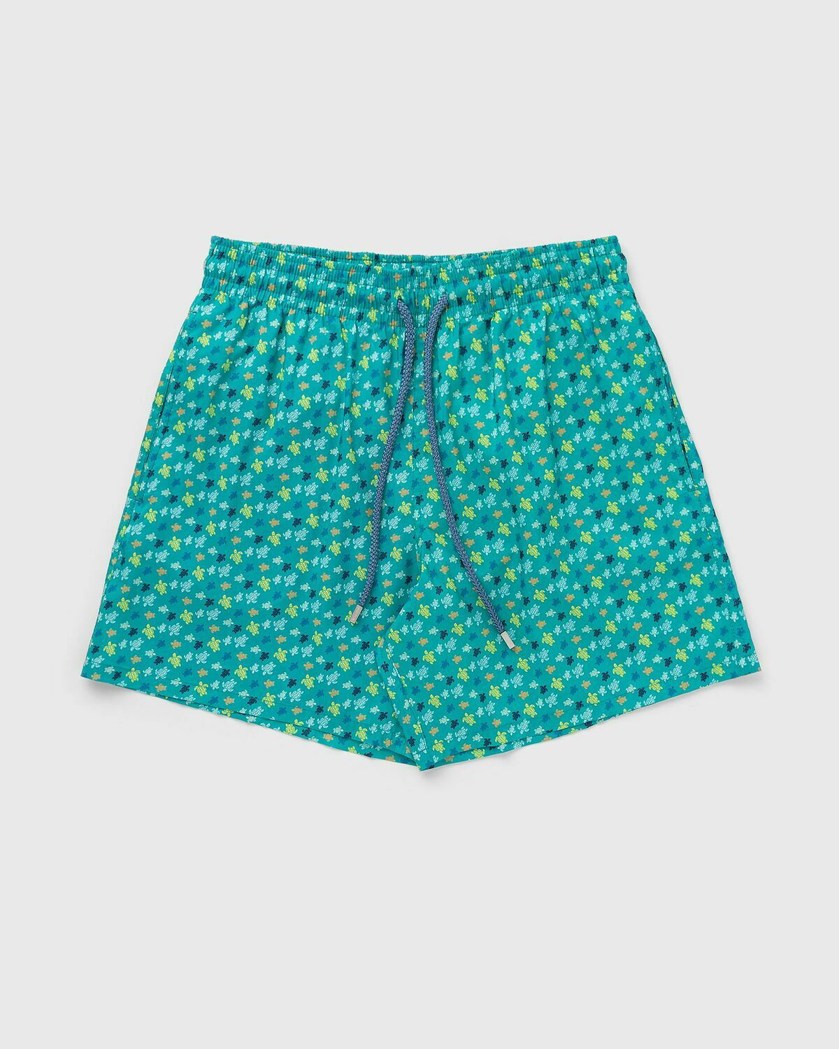 Green Mahina turtle-print recycled swim shorts