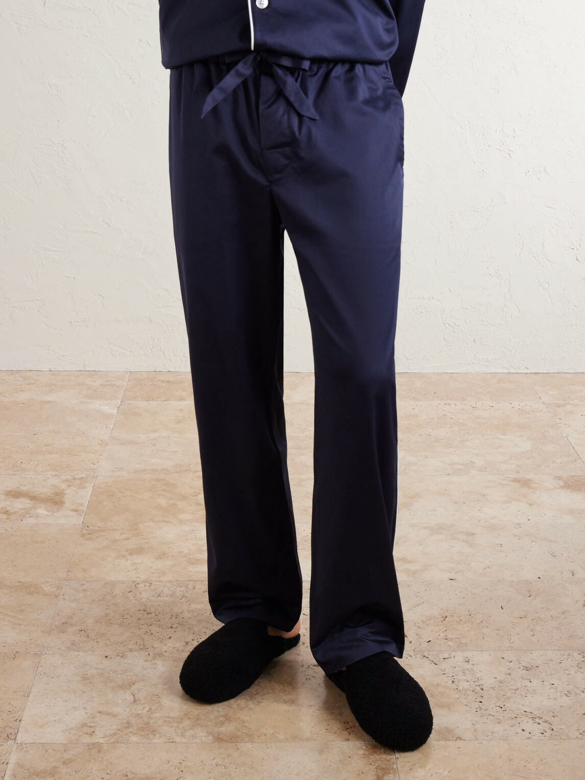 TEKLA - Chelsea Cotton-Satin Pyjama Set - Blue