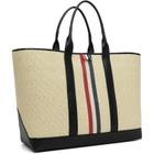 Thom Browne Beige Medium Tool RWB Stripe Tote
