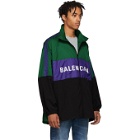 Balenciaga Green Logo Tracksuit Jacket