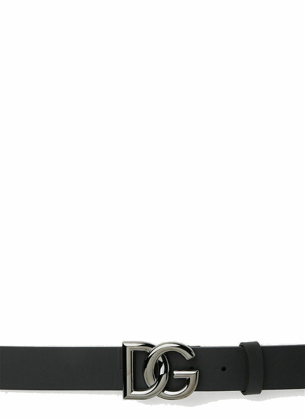 Photo: Logo Plaque Belt in Black